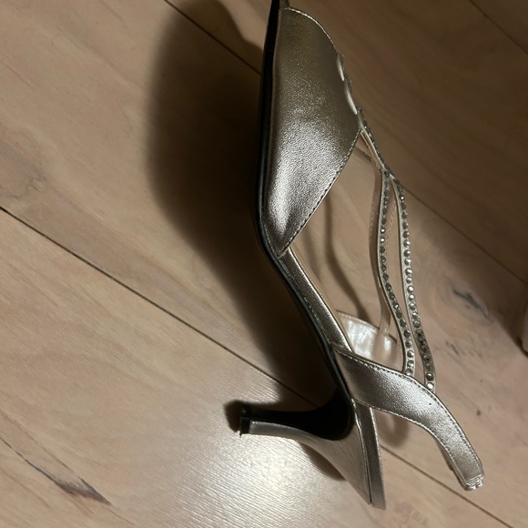 Capparos silver evening shoe - Picture 7 of 7